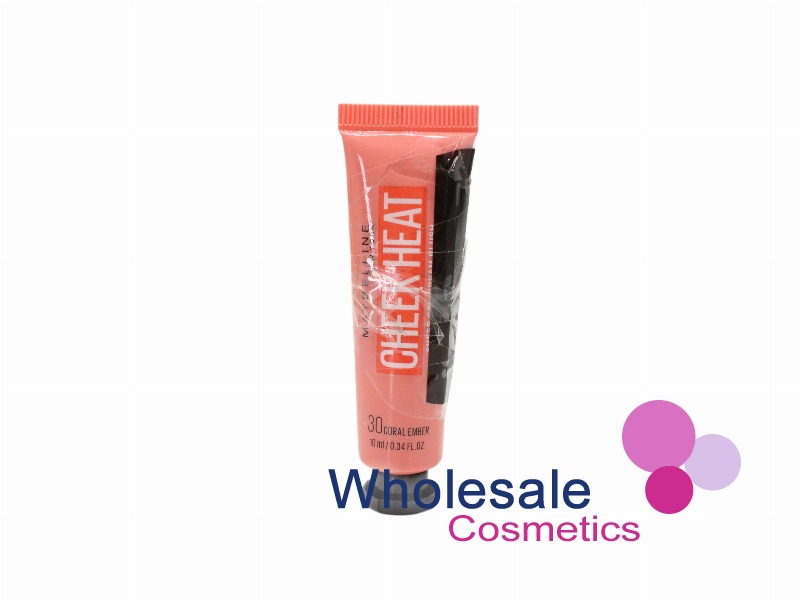 3 x Maybelline Cheek Heat Blush - 30 CORAL EMBER